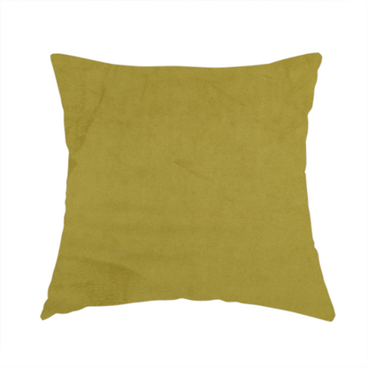 Alpha Plain Durable Velvet Brushed Cotton Effect Upholstery Fabric Green Colour CTR-2714 - Handmade Cushions