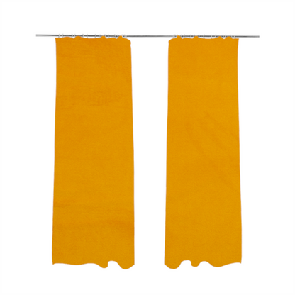 Alpha Plain Durable Velvet Brushed Cotton Effect Upholstery Fabric Orange Colour CTR-2715 - Made To Measure Curtains