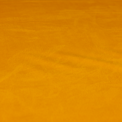 Alpha Plain Durable Velvet Brushed Cotton Effect Upholstery Fabric Orange Colour CTR-2715 - Made To Measure Curtains