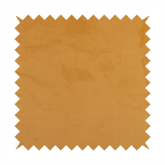 Alpha Plain Durable Velvet Brushed Cotton Effect Upholstery Fabric Orange Colour CTR-2716