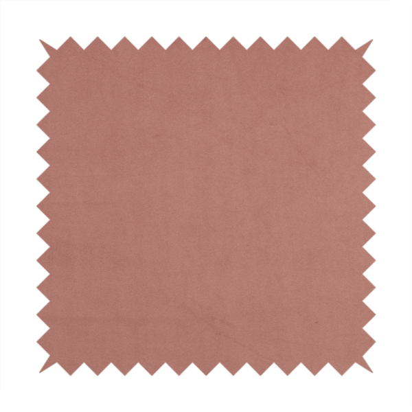 Alpha Plain Durable Velvet Brushed Cotton Effect Upholstery Fabric Pink Colour CTR-2717