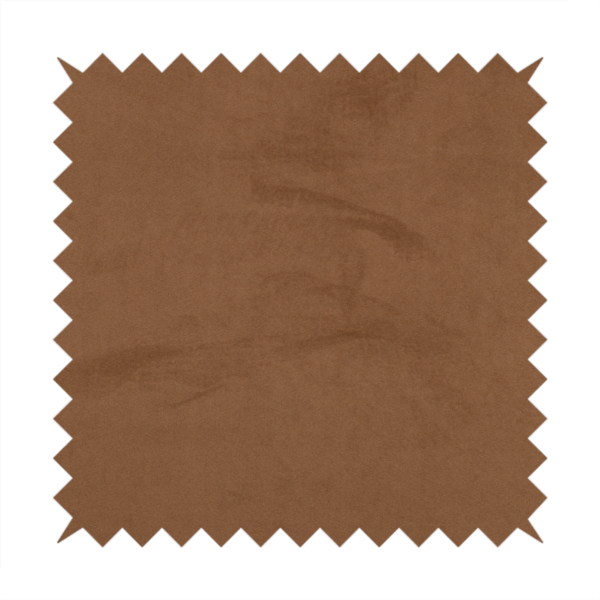 Alpha Plain Durable Velvet Brushed Cotton Effect Upholstery Fabric Brown Colour CTR-2718 - Roman Blinds