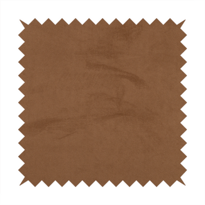 Alpha Plain Durable Velvet Brushed Cotton Effect Upholstery Fabric Brown Colour CTR-2718