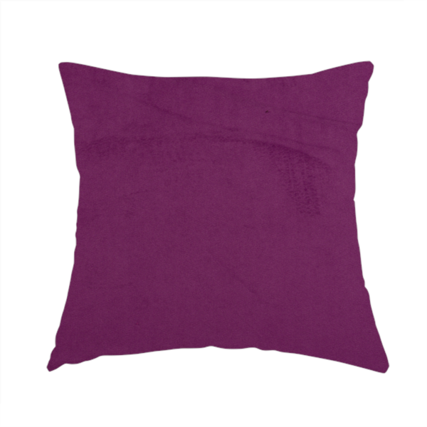 Alpha Plain Durable Velvet Brushed Cotton Effect Upholstery Fabric Purple Colour CTR-2720 - Handmade Cushions