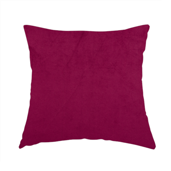 Alpha Plain Durable Velvet Brushed Cotton Effect Upholstery Fabric Pink Colour CTR-2721 - Handmade Cushions