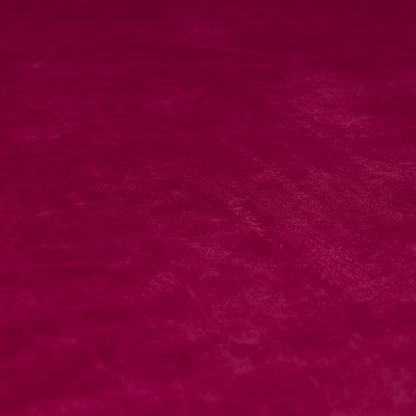 Alpha Plain Durable Velvet Brushed Cotton Effect Upholstery Fabric Pink Colour CTR-2721