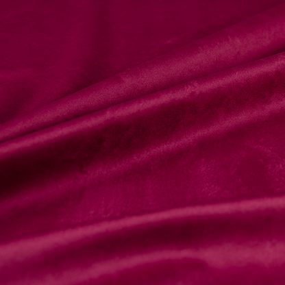 Alpha Plain Durable Velvet Brushed Cotton Effect Upholstery Fabric Pink Colour CTR-2721 - Roman Blinds