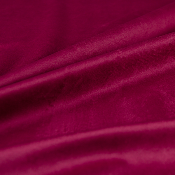 Alpha Plain Durable Velvet Brushed Cotton Effect Upholstery Fabric Pink Colour CTR-2721 - Made To Measure Curtains