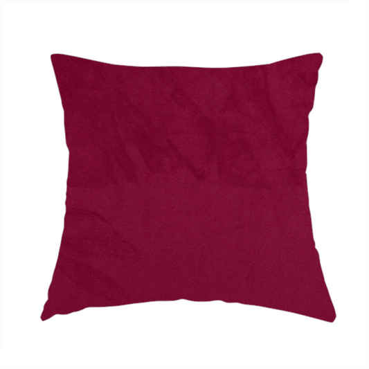 Alpha Plain Durable Velvet Brushed Cotton Effect Upholstery Fabric Pink Colour CTR-2723 - Handmade Cushions