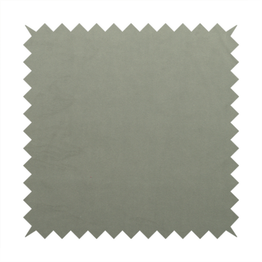 Alpha Plain Durable Velvet Brushed Cotton Effect Upholstery Fabric Grey Colour CTR-2724