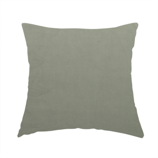 Alpha Plain Durable Velvet Brushed Cotton Effect Upholstery Fabric Grey Colour CTR-2724 - Handmade Cushions