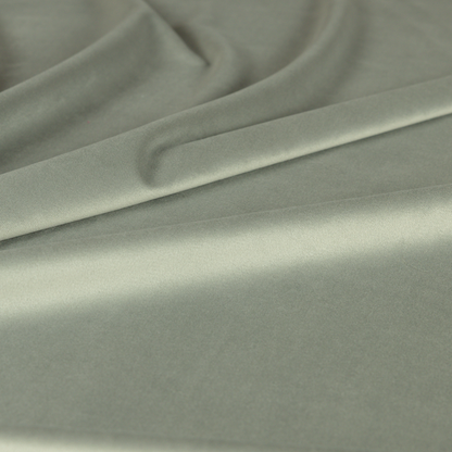 Alpha Plain Durable Velvet Brushed Cotton Effect Upholstery Fabric Grey Colour CTR-2724 - Roman Blinds