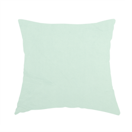 Alpha Plain Durable Velvet Brushed Cotton Effect Upholstery Fabric Blue Colour CTR-2726 - Handmade Cushions