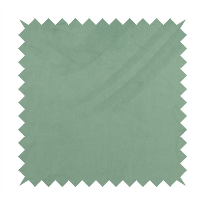 Alpha Plain Durable Velvet Brushed Cotton Effect Upholstery Fabric Green Colour CTR-2727 - Made To Measure Curtains