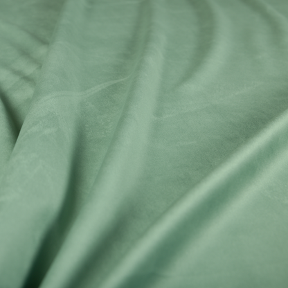 Alpha Plain Durable Velvet Brushed Cotton Effect Upholstery Fabric Green Colour CTR-2727 - Made To Measure Curtains