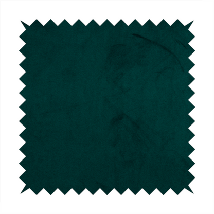 Alpha Plain Durable Velvet Brushed Cotton Effect Upholstery Fabric Teal Colour CTR-2728