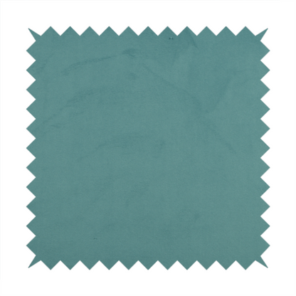 Alpha Plain Durable Velvet Brushed Cotton Effect Upholstery Fabric Blue Colour CTR-2729 - Handmade Cushions