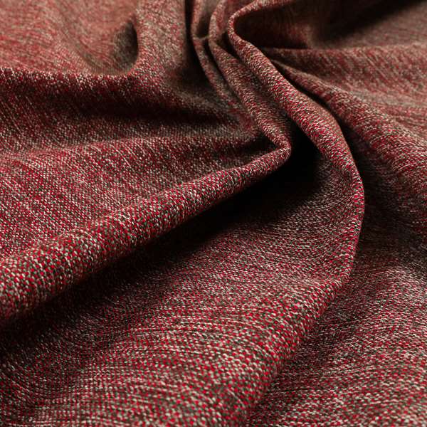 Coco Soft Weave Collection Flat Basket Weave Quality Fabric In Red Colour Upholstery Fabric CTR-273 - Handmade Cushions