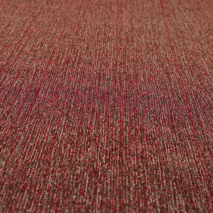 Coco Soft Weave Collection Flat Basket Weave Quality Fabric In Red Colour Upholstery Fabric CTR-273
