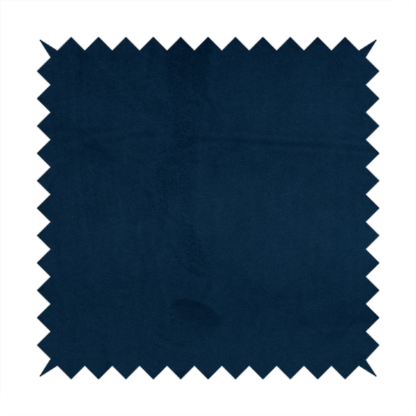 Alpha Plain Durable Velvet Brushed Cotton Effect Upholstery Fabric Blue Colour CTR-2731