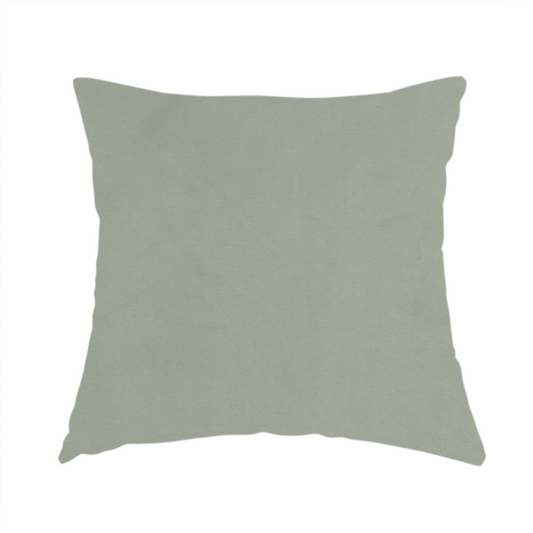 Alpha Plain Durable Velvet Brushed Cotton Effect Upholstery Fabric Silver Colour CTR-2732 - Handmade Cushions