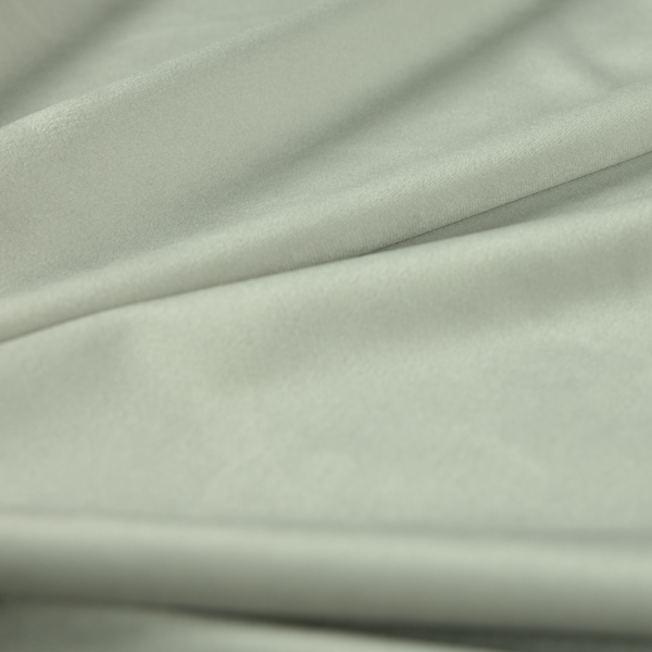 Alpha Plain Durable Velvet Brushed Cotton Effect Upholstery Fabric Silver Colour CTR-2732 - Handmade Cushions