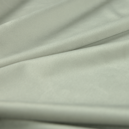 Alpha Plain Durable Velvet Brushed Cotton Effect Upholstery Fabric Silver Colour CTR-2732