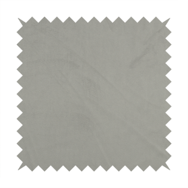 Alpha Plain Durable Velvet Brushed Cotton Effect Upholstery Fabric Silver Colour CTR-2733 - Handmade Cushions