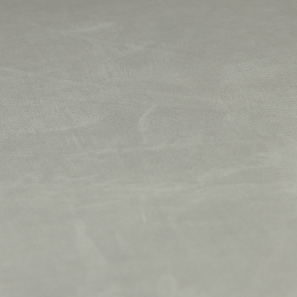 Alpha Plain Durable Velvet Brushed Cotton Effect Upholstery Fabric Silver Colour CTR-2733 - Roman Blinds