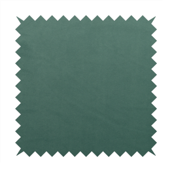 Alpha Plain Durable Velvet Brushed Cotton Effect Upholstery Fabric Green Colour CTR-2734