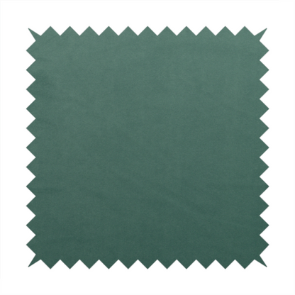 Alpha Plain Durable Velvet Brushed Cotton Effect Upholstery Fabric Green Colour CTR-2734