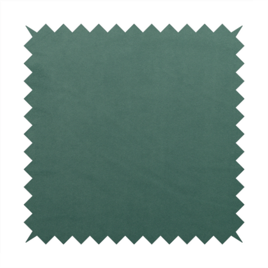 Alpha Plain Durable Velvet Brushed Cotton Effect Upholstery Fabric Green Colour CTR-2734