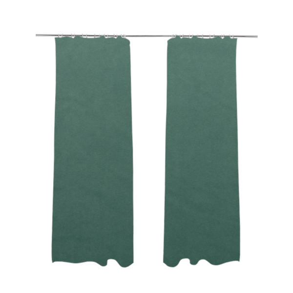 Alpha Plain Durable Velvet Brushed Cotton Effect Upholstery Fabric Green Colour CTR-2734 - Made To Measure Curtains