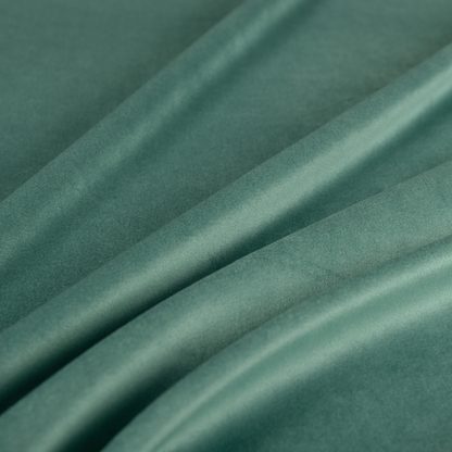 Alpha Plain Durable Velvet Brushed Cotton Effect Upholstery Fabric Green Colour CTR-2734 - Handmade Cushions