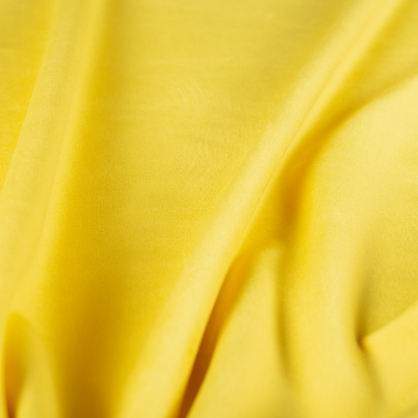 Alpha Plain Durable Velvet Brushed Cotton Effect Upholstery Fabric Yellow Colour CTR-2735 - Roman Blinds