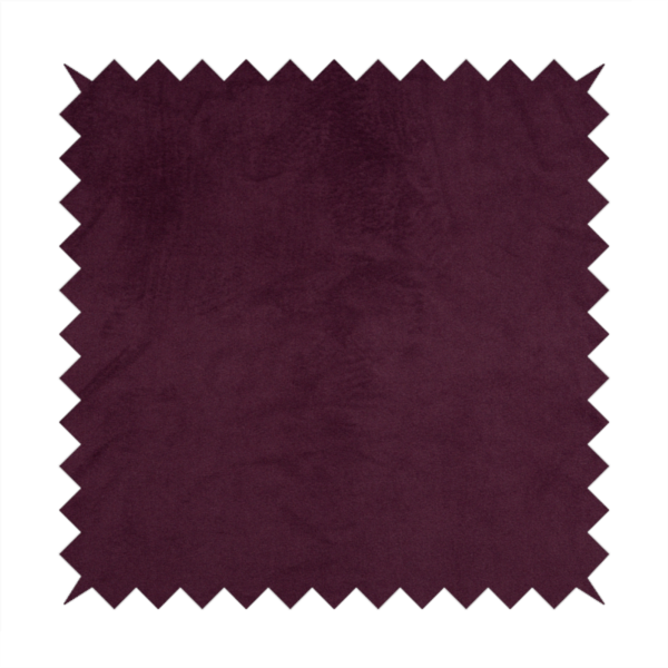 Alpha Plain Durable Velvet Brushed Cotton Effect Upholstery Fabric Purple Colour CTR-2736