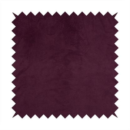 Alpha Plain Durable Velvet Brushed Cotton Effect Upholstery Fabric Purple Colour CTR-2736