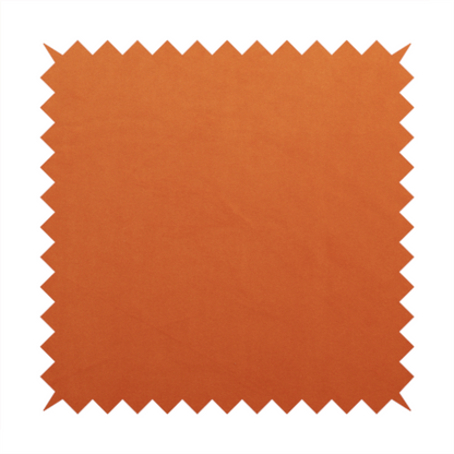 Alpha Plain Durable Velvet Brushed Cotton Effect Upholstery Fabric Orange Colour CTR-2738 - Roman Blinds