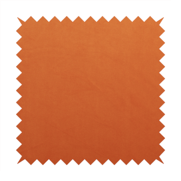 Alpha Plain Durable Velvet Brushed Cotton Effect Upholstery Fabric Orange Colour CTR-2738 - Made To Measure Curtains