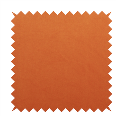 Alpha Plain Durable Velvet Brushed Cotton Effect Upholstery Fabric Orange Colour CTR-2738 - Made To Measure Curtains