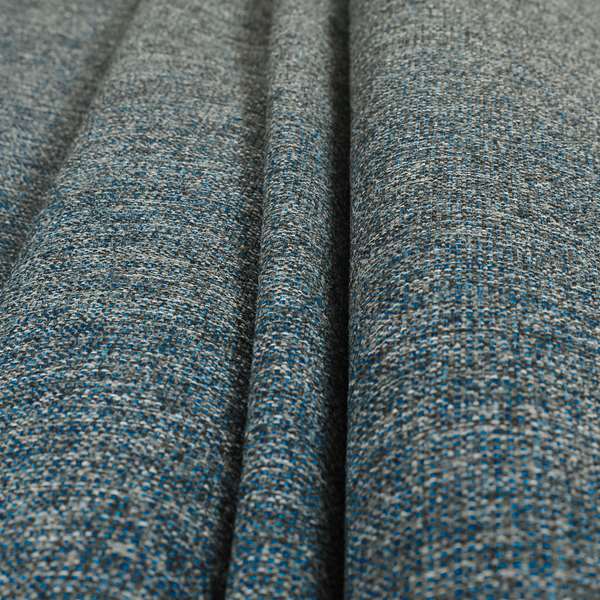 Coco Soft Weave Collection Flat Basket Weave Quality Fabric In Blue Colour Upholstery Fabric CTR-274 - Roman Blinds