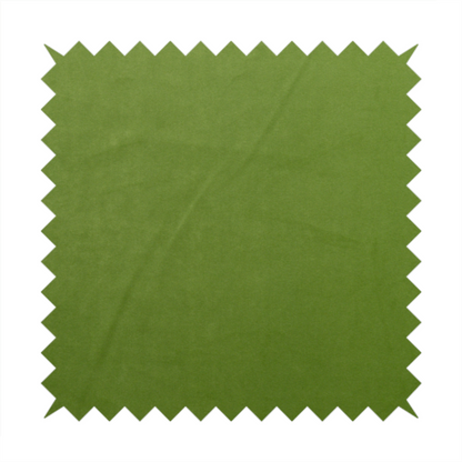 Alpha Plain Durable Velvet Brushed Cotton Effect Upholstery Fabric Green Colour CTR-2741 - Roman Blinds