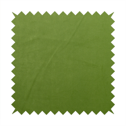 Alpha Plain Durable Velvet Brushed Cotton Effect Upholstery Fabric Green Colour CTR-2741 - Made To Measure Curtains