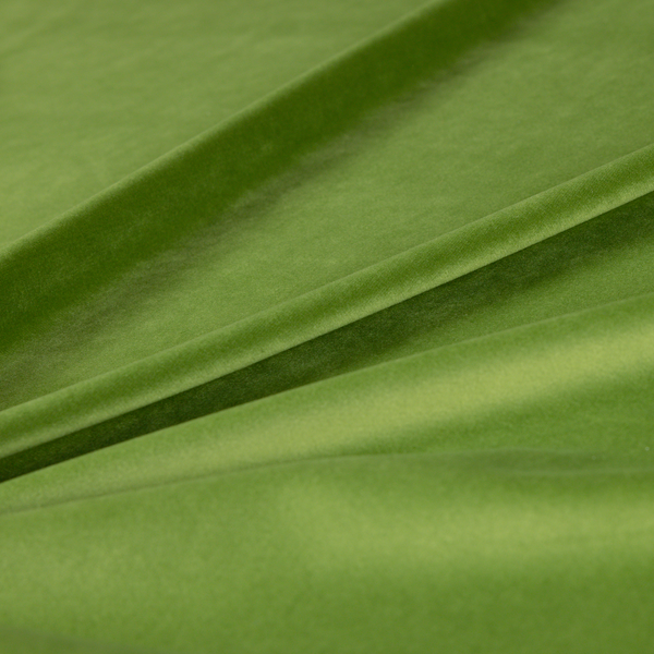 Alpha Plain Durable Velvet Brushed Cotton Effect Upholstery Fabric Green Colour CTR-2741 - Made To Measure Curtains