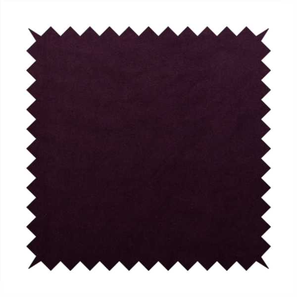 Alpha Plain Durable Velvet Brushed Cotton Effect Upholstery Fabric Purple Colour CTR-2742 - Handmade Cushions