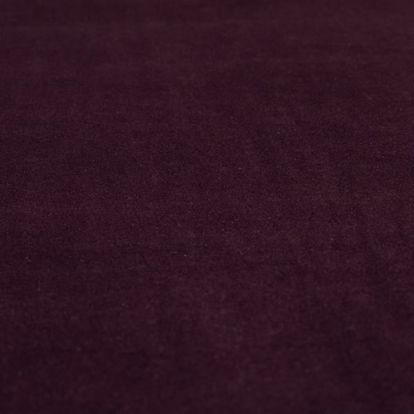 Alpha Plain Durable Velvet Brushed Cotton Effect Upholstery Fabric Purple Colour CTR-2742 - Made To Measure Curtains