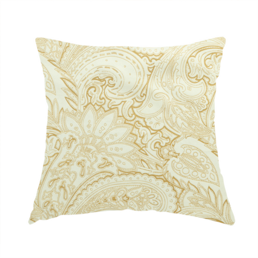 Athena Laser Cut Pattern Soft Velveteen White Velvet Upholstery Curtains Fabric CTR-2743 - Handmade Cushions