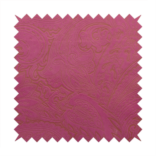 Athena Laser Cut Pattern Soft Velveteen Pink Velvet Upholstery Curtains Fabric CTR-2745
