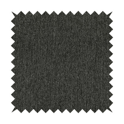 Coco Soft Weave Collection Flat Basket Weave Quality Fabric In Grey Black Colour Upholstery Fabric CTR-275