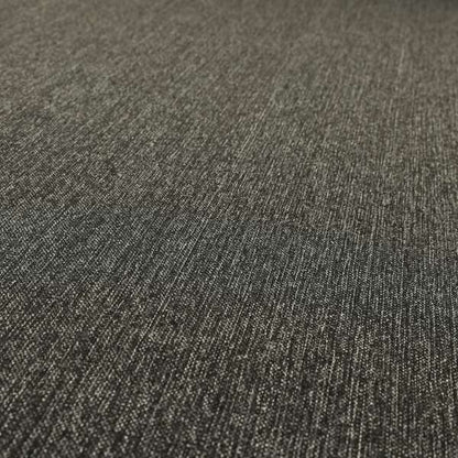 Coco Soft Weave Collection Flat Basket Weave Quality Fabric In Grey Black Colour Upholstery Fabric CTR-275